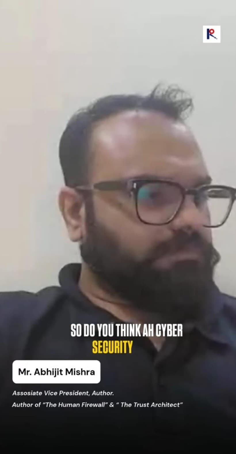 Author Abhijit Mishra in a Ritera Publishing interview discussing cyber security